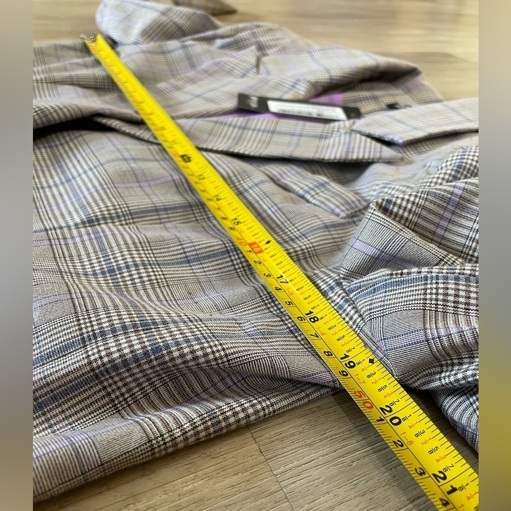 NASTY GAL Granddad Check Extreme Oversized Blazer Size US4 - Picture 9 of 11
